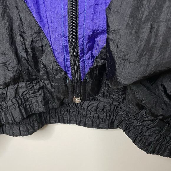 VTG 90s Spalding Track Jacket Color Block Zip Windbreaker Streetwear Skater XL - Picture 10 of 16